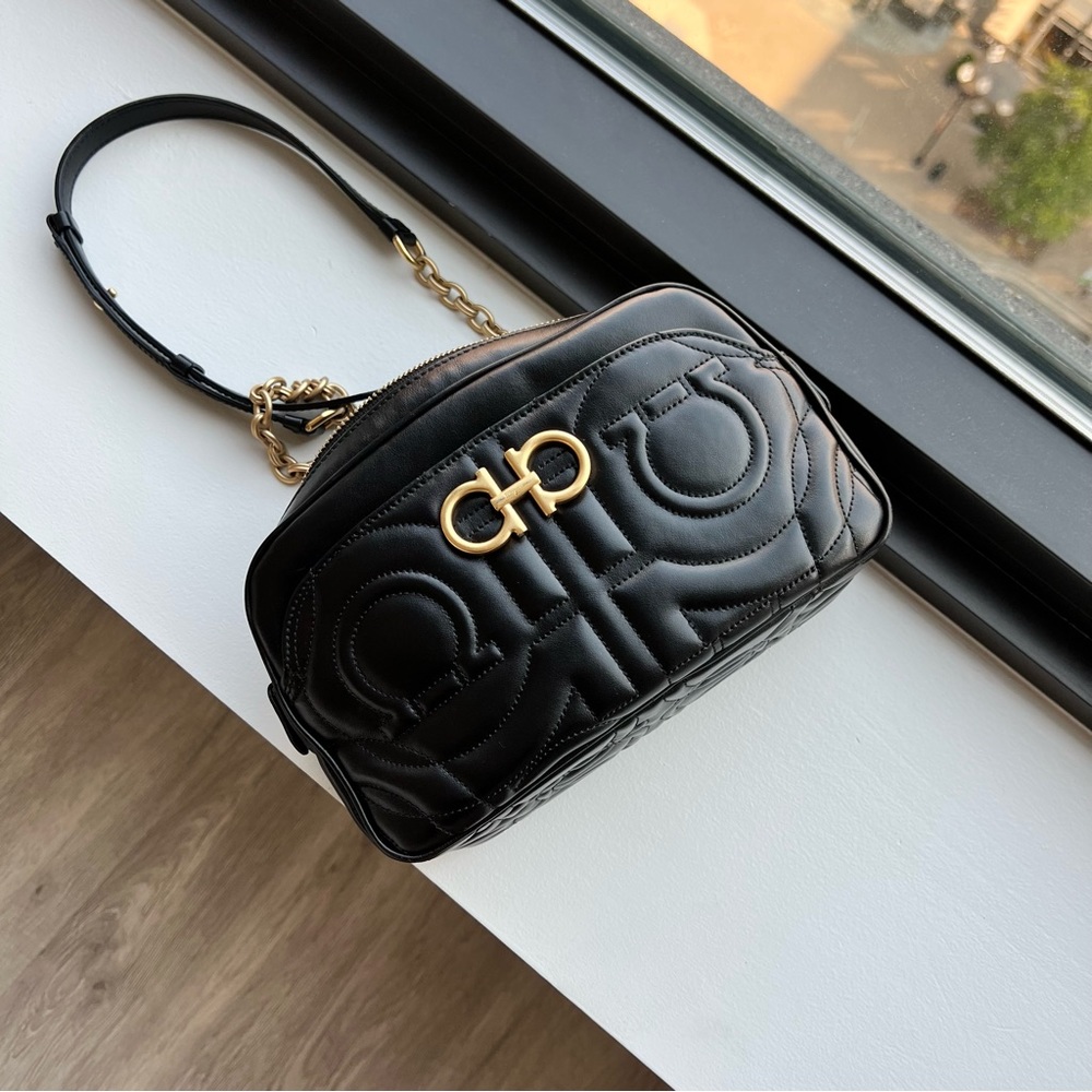 Salvatore Ferragamo Gancini Camera Crossbody Bag